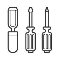 charpenterie outils du quotidien maison réparation vecteur art conception contour ligne art