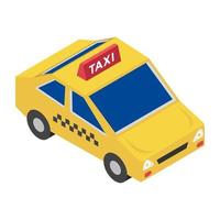 concepts de taxi à la mode vecteur