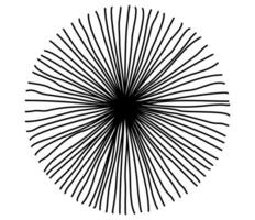 abstrait cercle de rayures. géométrique Facile chiffre. vecteur illustration.