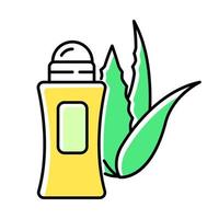 icône de couleur verte déodorant bio vecteur