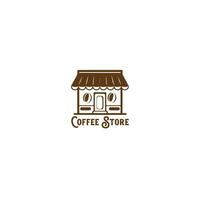 ancien café boutique logo modèle vecteur