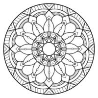 mandala coloration pages - facile mandala coloration page - Facile mandala coloration page - coloration page vecteur