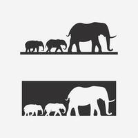 modèle de conception d'illustrateur de vecteur de logo d'éléphant