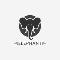 modèle de conception d'illustrateur de vecteur de logo d'éléphant