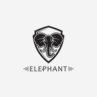 modèle de conception d'illustrateur de vecteur de logo d'éléphant