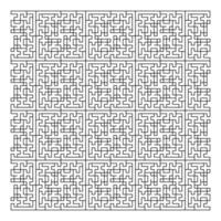 Labyrinthe puzzle Jeu vecteur modèle