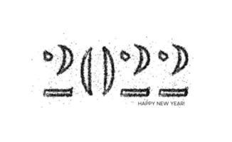 bonne année 2022 motif de conception de typographie de texte, illustration vectorielle. vecteur