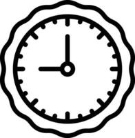 icône de vecteur d'horloge murale