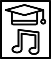 icône de vecteur d'éducation musicale