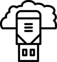 nuage USB vecteur icône
