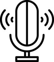 icône de vecteur de commande vocale