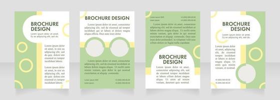 conception de la mise en page de la brochure vierge de promotion de l'entreprise de design d'intérieur vecteur