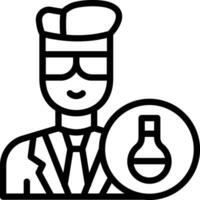 icône de vecteur de chimiste