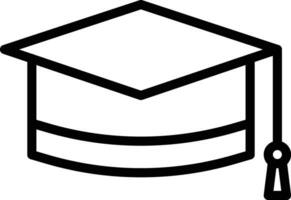 diplômé chapeau vecteur icône