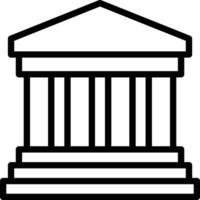 grec temple vecteur icône