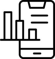 mobile bar graphique vecteur icône