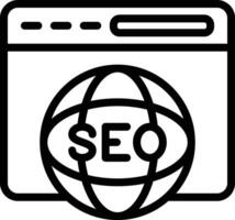 international seo vecteur icône