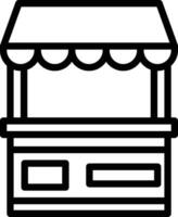 icône de vecteur de stand de nourriture