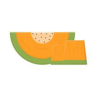 cantaloup tranche illustration vecteur