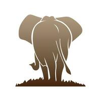 création de logo icône éléphant vecteur