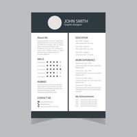 reprendre conception modèle minimaliste CV. affaires disposition vecteur nettoyer pour emploi applications. dans a4 Taille