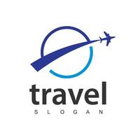 Voyage agence affaires logo. transport, logistique livraison logo conception vecteur