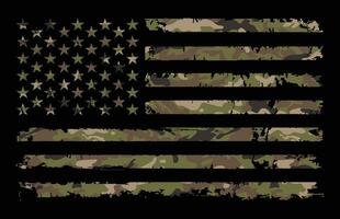 Etats-Unis drapeau avec camouflage vecteur