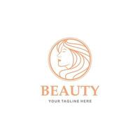 beauté femme logo isolé sur blanc Contexte. conception beauté femme pour logo, Facile et nettoyer plat conception de le beauté femme logo modèle. adapté pour votre conception besoin, logo, illustration. vecteur