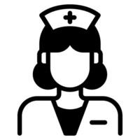 infirmière icône illustration pour la toile, application, infographie, etc vecteur
