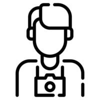 photographe icône illustration pour la toile, application, infographie, etc vecteur