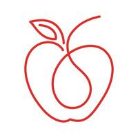 Pomme logo conception concept vecteur