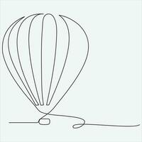 continu ligne main dessin vecteur illustration ballon art