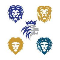 illustration d'images de logo de tête de lion vecteur