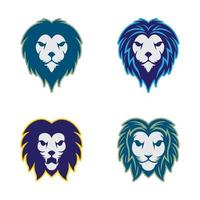 illustration d'images de logo de tête de lion vecteur