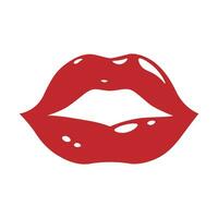 lèvres vecteur icône ensemble. baiser illustration signe collection. femme symbole.