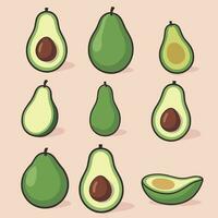 mignonne Avocat vecteur illustration