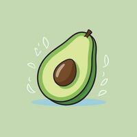 mignonne Avocat vecteur illustration