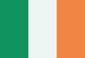 Irlande drapeau vecteur . nationale drapeau de Irlande isolé sur blanc Contexte