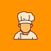 chef avatar illustration vecteur