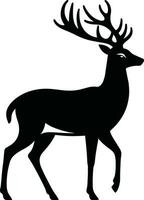 cerf silhouette illustration pro vecteur