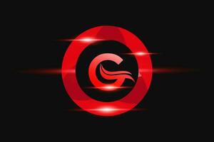 g rouge logo conception. vecteur logo conception pour affaires