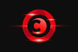 c rouge logo conception. vecteur logo conception pour affaires