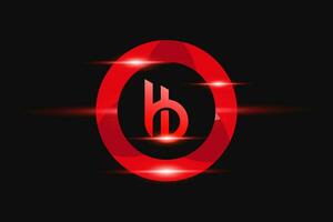 bi rouge logo conception. vecteur logo conception pour entreprise.