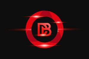 db rouge logo conception. vecteur logo conception pour entreprise.