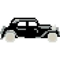 voiture dessin animé icône dans pixel style vecteur
