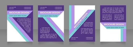 conception de mise en page de brochure vierge de rebranding d'entreprise vecteur