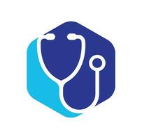 stéthoscope logo. médical icône. santé symbole. vecteur