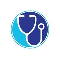 stéthoscope logo. médical icône. santé symbole. vecteur