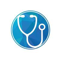 stéthoscope logo. médical icône. santé symbole. vecteur