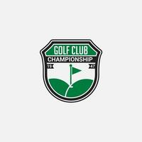 le golf logo badge et autocollant vecteur